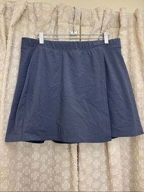 Abercrombie & Fitch Slate Blue Mini Skort